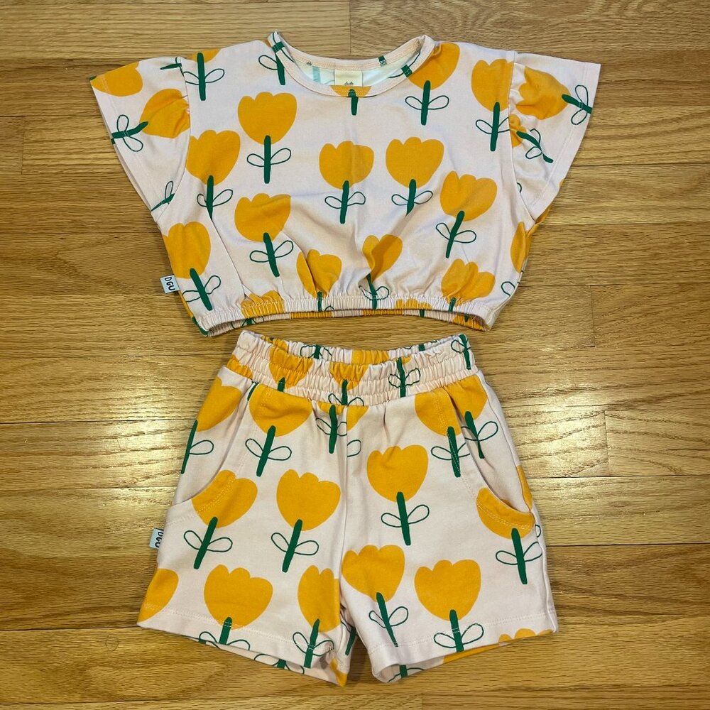 Don't Grow Up Crop Top & Shorts Set